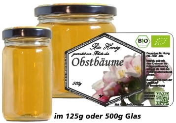 Bio-Honig Obstblüte Naturpark Frühling