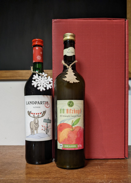 Weinpaket "alkoholfrei" in Geschenkverpackung