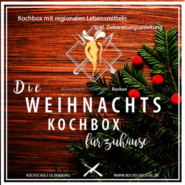 Weihnachtskochbox - vegetarisch Drei Gang Menü 2-4 Personen
