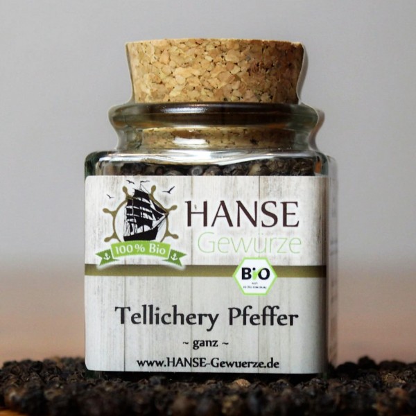 Gewürz, BIO Tellicherry Pfeffer, ganz