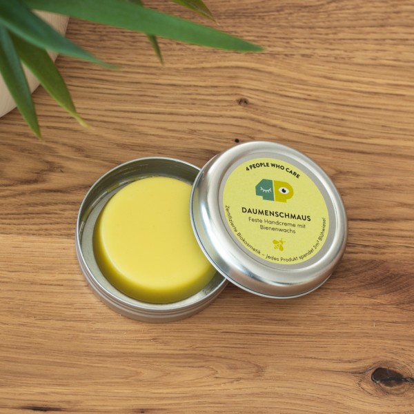Feste Handcreme mit Bienenwachs