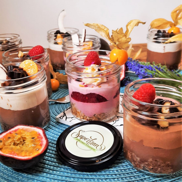 Törtchen-Set, 6 Stk. im Glas je 140g | Vegan, zuckerfrei & Rohkost