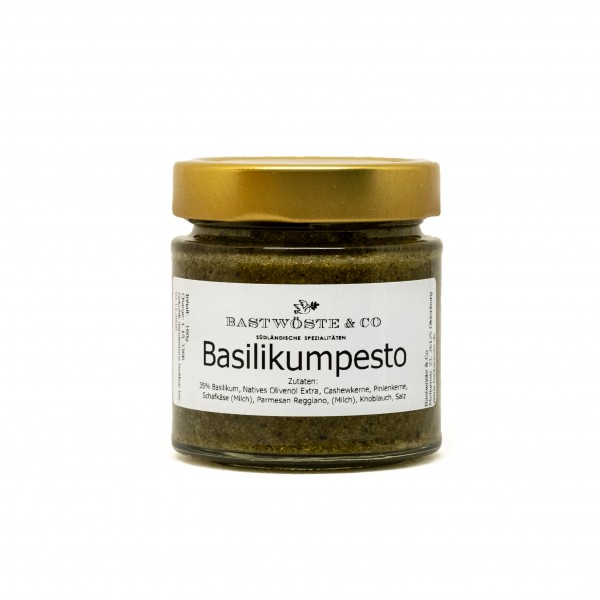 Basilikumpesto im Glas