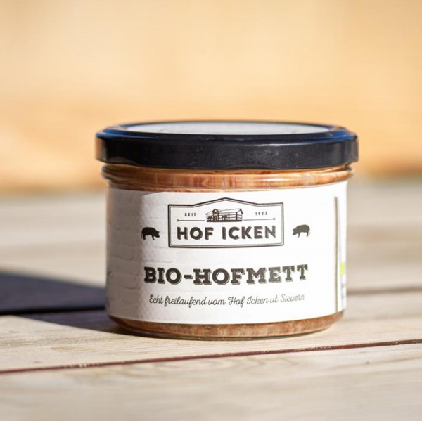 Gekochtes Bio Mett im Glas