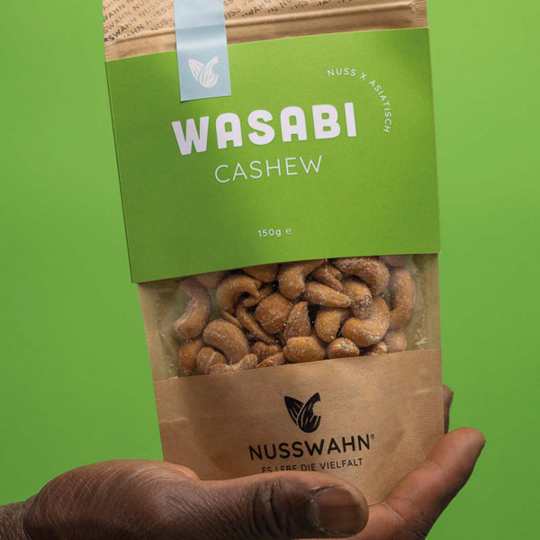 Cashews mit Wasabigeschmack