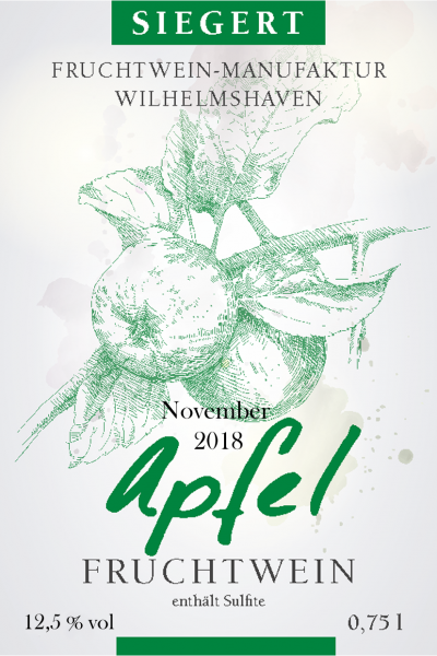 Apfelwein, November 2018, mild