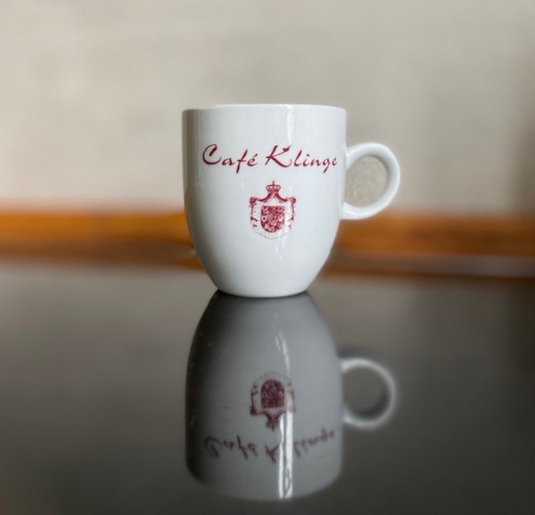 Café Klinge Kaffeebecher Logo