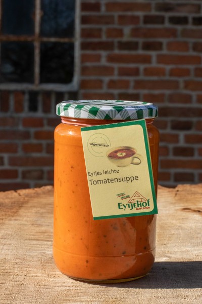 Vegetarische Tomatensuppe, hofgemacht vom EytjeHof