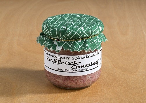 Kraftfleisch-Cornedbeef im 160g-Glas