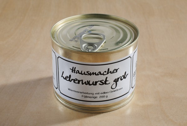 Grobe Leberwurst - Hausgemacht | 200g Dose