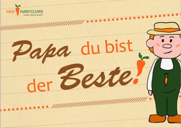 Grußkarte - Papa ist der Beste