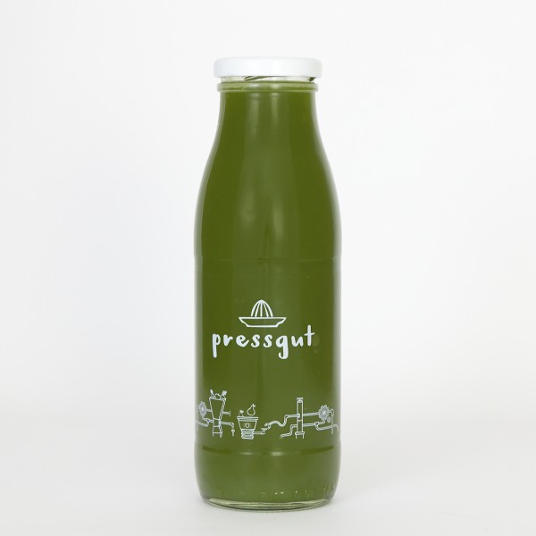 Kaltgepresster Saft Grün III - Brennessel, Orange, Apfel
