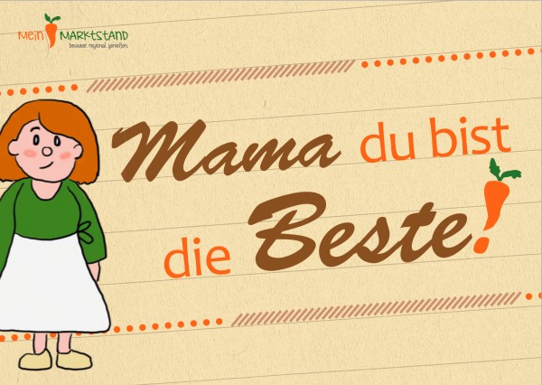 Grußkarte - Mama ist die Beste