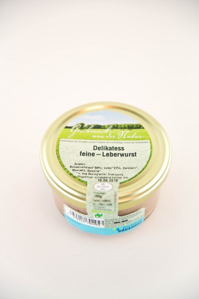 Bio Delikatess Leberwurst fein