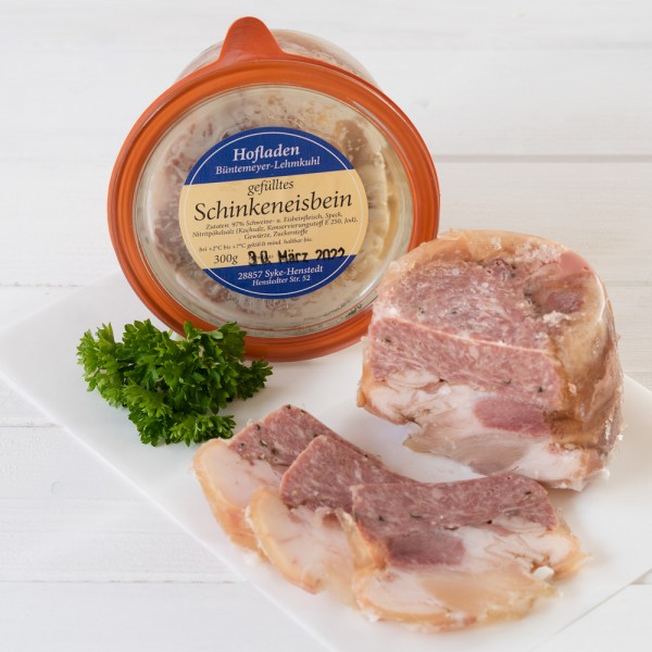 Gefülltes Schinkeneisbein aus dem Glas