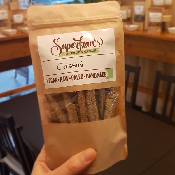 Crissini-Cracker mit Kräutern, 110g | Vegan, glutenfrei & Rohkost