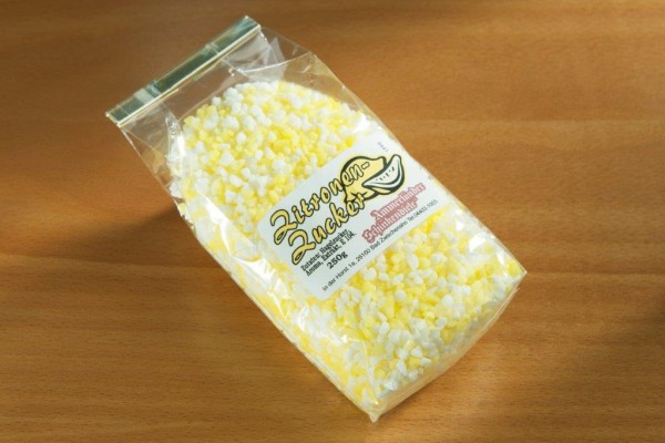 Zitrone-Hagelzucker, 250g Tüte