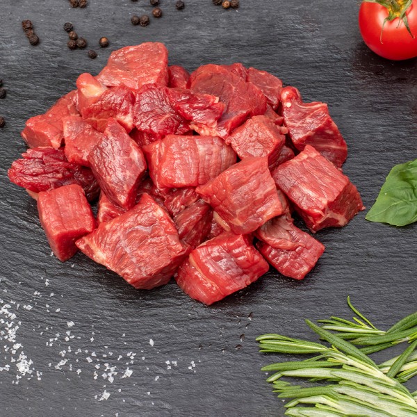 Simmentaler Fleckvieh Gulasch