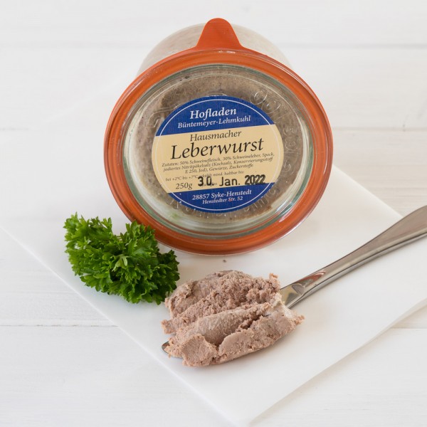 Feine Hausmacher Leberwurst im Glas