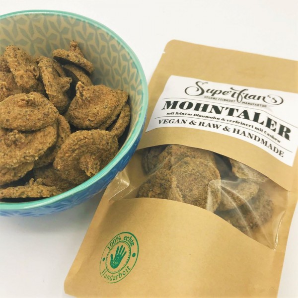 Mohntaler mit Cashew & Blaumohn, 110g | Vegan, glutenfrei & Rohkost