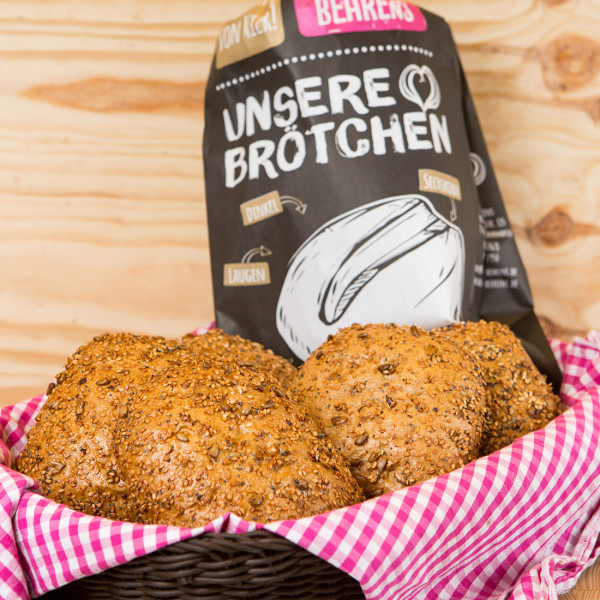 Aufbackbrötchen Sechskornbrötchen