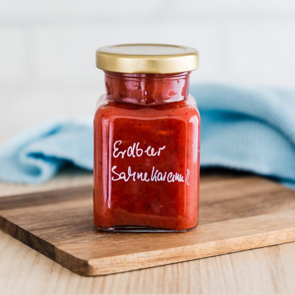 Fruchtaufstrich Erdbeere-Sahnekaramell