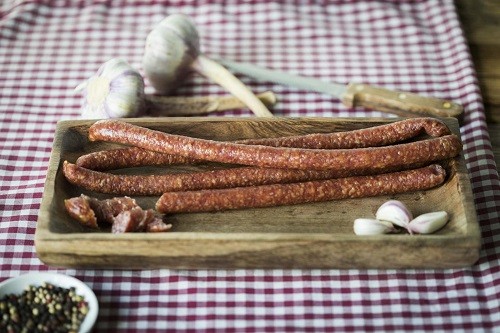 Knoblauch-Knabbersalami, 5 Stück 250g