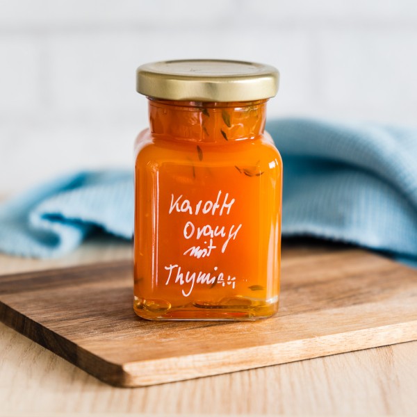 Fruchtaufstrich Karotte-Orange mit Thymian