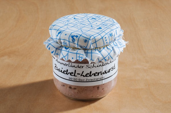 Zwiebelleberwurst im 160g-Glas