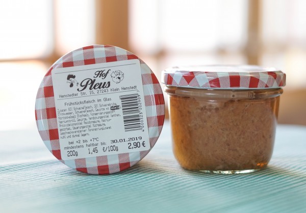 Frühstücksfleisch im Glas