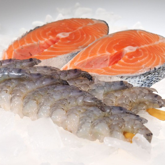 Grill Paket "Lachs und Garnelenspieße"