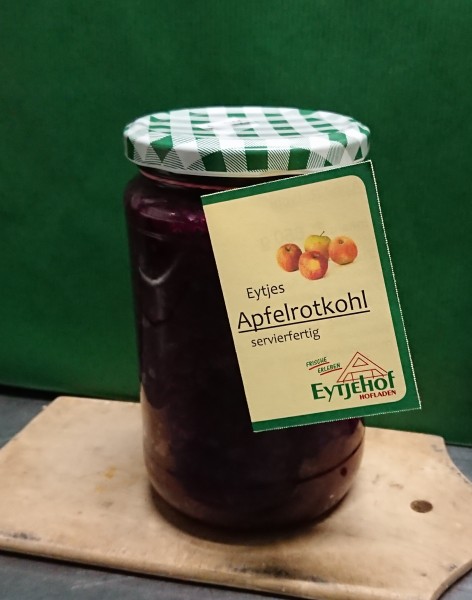 Rotkohl Apfelrotkohl im Glas - hofgemacht vom Eytjehof