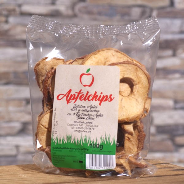 Apfelchips Natur