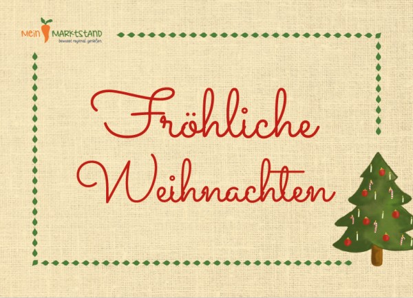 Grußkarte - Fröhliche Weihnachten