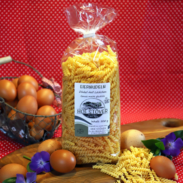 Eiernudeln Dinkel-Löckchen