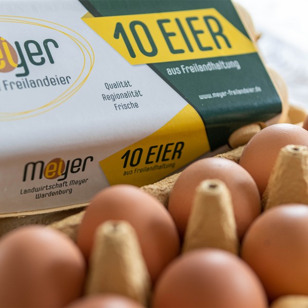 Eier aus Freilandhaltung, Gr.M, 10 St.