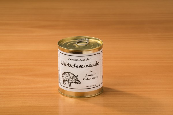 Braten aus der Wildschweinkeule, 300g