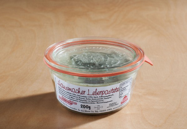 Hausmacher Leberpastete im Weckglas, 200g