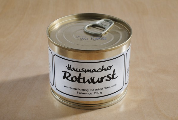 Hausmacher Rotwurst | 200g Dose