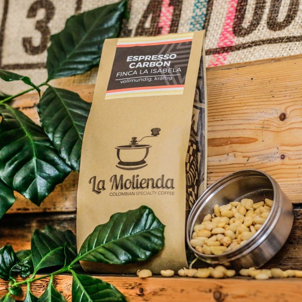Der dunkle Espresso, Espresso Carbón